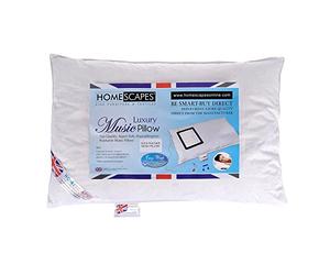 HOMESCAPES - WASHABLE - MUSIC Pillow - DUCK FEATHER Filling - Department Store Quality - Anti Dust Mite 100% Microfibre Downproof Cover RDS Certified.