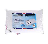 HOMESCAPES - WASHABLE - MUSIC Pillow - White Goose Feather and Down - Department Store Quality - Anti Dust Mite - Wash at Home Range - 100% Microfibre Downproof Cover RDS Certified.
