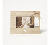 HOMESCAPES Wedding Photo Frame - 4x6 Landscape Love Story Design