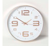 White & Copper Wall Clock