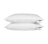 HOMESCAPES White Duck Feather Pillow Pair
