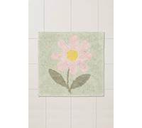 Homescapes Wild Flower Square Shower Mat - 50X50Cm In Green Green