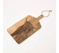 Homescapes Wooden Cutting Board Cow Charcuterie Cheese Board