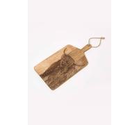 Homescapes Wooden Cutting Board Cow Charcuterie Cheese Board in Brown Homescapes Brown