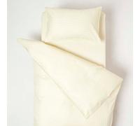 HOMESCAPES Yellow Cot Bed Duvet Cover Set 120 x 150cm 100% Egyptian Cotton Percale Toddler Duvet Cover with Pillowcase Hypoallergenic Easy Care Children’s Bedding 330 TC 500 Thread Count Equivalent