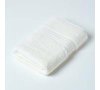 HOMESCAPES Luxury Cream Soft 100% Supima Cotton Bath Towel Zero Twist Super Absorbent & Fluffy 550 GSM Thick Plain Large Towel