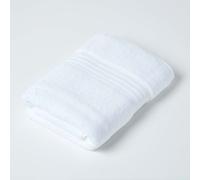 HOMESCAPES Luxury White Soft 100% Supima Cotton Bath Towel Zero Twist Super Absorbent & Fluffy 550 GSM Thick Plain White Large Towel