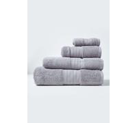 HOMESCAPES Luxury Grey Soft 100% Supima Cotton Bath Towel Zero Twist Super Absorbent & Fluffy 550 GSM Thick Plain Grey Large Towel