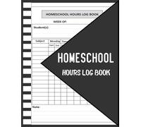 Homeschool hours :2-Year Daily Lesson , Monday to Friday Schedule Planner &Time Record Book (Homeschooling Supplies)