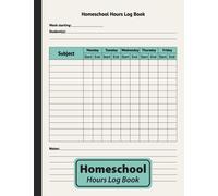 Homeschool Hours Log Book: 2-Year Daily Lesson & Time Record Book, Monday to Friday Schedule Planner (Homeschooling Supplies)