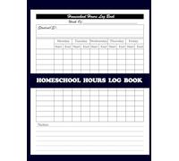 Homeschool Hours Log Book: Track Daily Learning Hours, Attendance Progress Organized Record Keeping