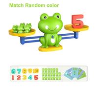 Homeschool Kindergarten Frog Scale Cards Balance Board Game,Preschoolers Frog Math Toys,Cool Game,Education Counting Balance