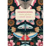 Homeschool Mama Planner 2025-2026: A Simple Plan Homeschooling Organizing for Teaching Multiple Kids - August to July | Pretty Butterflies