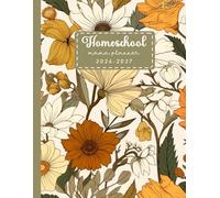 Homeschool Mama Planner 2026-2027: Weekly & Monthly Lesson Planning (July to June) | Record Book for Teaching Multiple Kids (Flowers Cover)