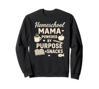 Homeschool Mama Powered By Purpose Christian mom Sweatshirt