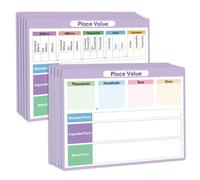Homeschool Math Practice Set for Place Value and Number Forms, 11.1 X 8.14 in Learning Sheets for Parent Guided Review Time and Lessons Place Value Practice Number Writing Sheets Standard Form Form