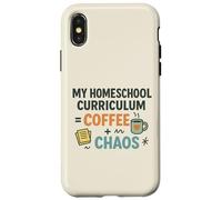 Homeschool Mom Coffee Chaos Teaching Learning Teaching Mama Case for iPhone X/XS