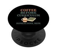 Homeschool Mom Coffee Lover Curriculum Chaos Coordinator PopSockets Adhesive PopGrip