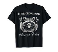 Homeschool Mom Funny Raccoon Homeschooling Mama Life T-Shirt
