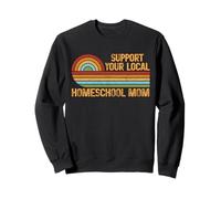 Homeschool Mom Retro Support Teaching Learning Proud Mama Sweatshirt
