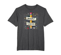 Homeschool Mom: Teacher Without Salary Funny Education T-Shirt, Men's Big and Tall, Dark Heather Grey, 6X Tall