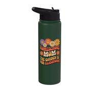 Homeschool Mom The Garden is Our Classroom Stainless Steel Insulated Water Bottle