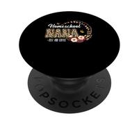 Homeschool Nana Just Add Coffee Leopard Mother's Day PopSockets Adhesive PopGrip