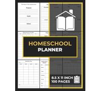 Homeschool Planner: Student Attendance & Assignment Sheets | Teacher Lesson Plan Notebook | Daily Lesson Tracker | 100 Pages Journal