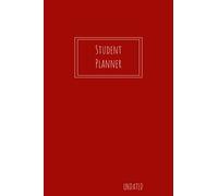 Homeschool Student Planner in Red: Undated 8 Subject Planner Monday- Friday 6x9