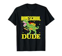 Homeschooling Dude Dinosaur Homeschool Student Kids T-Shirt