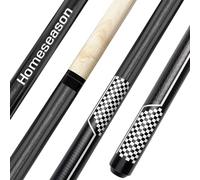 HomeSeason 57" Jump Break Stick 22oz Heavy Hitter Jump Break Pool Cue Stick 13.5mm Tip Canadian Maple Wood Billiard Cue (Black)