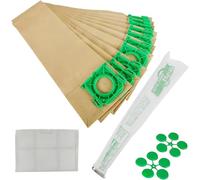 Homesecret 10 Pack Sebo Hoover Bags X & C Vacuum Cleaner Bags & Filter Kit | 5093ER Replacement Compatible with X1, X2, X3, X4, X5, XP2, XP3, VB475K, Jeyes Sensor, Taski Stealth, Ensign SM1/2