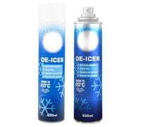 Homesecret Pack of 2 De-icer Spray For Car 600ml | Deicer Car Windscreen Spray Fast Acting Melts Ice and Frost Quickly For Windows/Mirrors | Operates at -20°c and Prevents Re-Freezing.