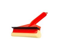 HOMESHOPA 1pk 2 In 1 Double Sided Window Cleaning Squeegee with Rubber Blade & Foam Sponge, Compact Glass Window Wiper, Multipurpose Cleaning Tool, Scrubber for Car, Home, Glass, Shower Doors