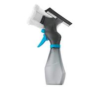 HOMESHOPA 3 in 1 Spray Window Wiper Bottle-Microfibre Cloth Pad and Rubber Scraper Window Shower Squeegee with 200ml Spray Bottle, Multipurpose Cleaner Kit for Mirrors/Tiles/Shower Screens/Glass