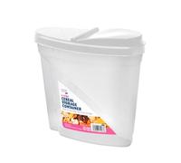 HOMESHOPA 4 Litre Cereal Storage Container, 1 Pack Plastic Dry Food Dispenser, Airtight Flip-Top Lids Box, Easy Pour Spout Canisters, Kitchen Pantry Organiser, Ideal for Cereal, Rice, Pasta & More