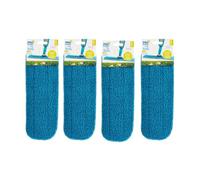 HOMESHOPA 4 Pack Microfiber Spray Mop Head Replacement Cleaning Pads, Suitable for Wet & Dry Mops & All Spray Mops, Machine Washable