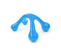 HOMESHOPA 4 Way Massager, Blue Four Point Full Body Handheld Self Massage Tool, Easy Palm Fit with Massage Knobs for Gentle Pressure Deep Muscle Trigger Point Massager for Neck Waist HIPS Leg Foot