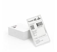 HOMESHOPA 4x6 Direct Thermal Shipping Labels 500 Pack, Fanfold Barcode Sticky Labels with Strong Permanent Adhesive for Zebra, TSC, Toshiba, Citizen Thermal Printers