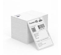 HOMESHOPA 4x6 Direct Thermal Shipping Labels 6000 Pack, Fanfold Barcode Sticky Labels with Strong Permanent Adhesive for Zebra, TSC, Toshiba, Citizen Thermal Printers