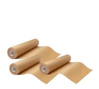HOMESHOPA Air Fryer Liners Paper Roll 25cm x 5m, 3 Pack Unbleached Baking Parchment Roll, Non-Stick Greaseproof Paper for Air Fryer, Oven, Steaming & Cooking, Heat Resistant & Easy to Cut