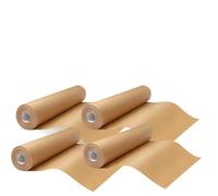 HOMESHOPA Air Fryer Liners Paper Roll 25cm x 5m, 4 Pack Unbleached Baking Parchment Roll, Non-Stick Greaseproof Paper for Air Fryer, Oven, Steaming & Cooking, Heat Resistant & Easy to Cut