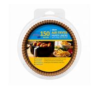 HOMESHOPA Air Fryer Paper Liners, 16cm Round 150 Pack Disposable Non-Stick Parchment Paper, Compatible with Ninja, Tefal and More, Food Grade Baking Sheet, Easy Cleanup Baker's Choice