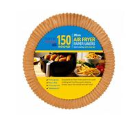 HOMESHOPA Air Fryer Paper Liners, 20cm Round 150 Pack Disposable Non-Stick Parchment Paper, Compatible with Ninja, Tefal and More, Food Grade Baking Sheet, Easy Cleanup Baker's Choice
