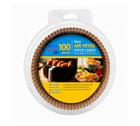 HOMESHOPA Air Fryer Paper Liners, Disposable Non-Stick Parchment Paper, Compatible with Ninja, Tefal and More, Food Grade Baking Sheet, Easy Cleanup Baker's Choice (100, Round - 16cm)