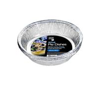 Homeshopa Aluminum Foil Pie Pan, 50 Pack Disposable Round Foil Flan Trays, Durable Air Fryer Baking Dishes for Pie, Fruit Tarts, Quiche, Food Storage Takeaway, Oven & Freezer Safe