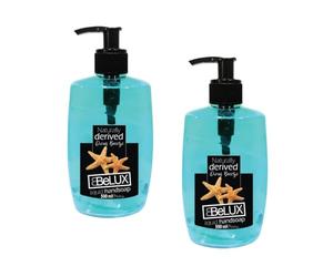HOMESHOPA Belux Liquid Hand Wash, 2 Pack 500ml Ocean Breeze, Anti-Bacterial Hand Soap, Gentle Daily Cleanser, Refreshing Fragrance, Moisturizing & Kind to Hands