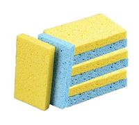 HOMESHOPA Cellulose Sponge, Heavy Duty Non-Scratch Biodegradable Cleaning Scrub Sponge, Super Absorbent Washing Up Reusable Kitchen Dishwashing Thick Moppets for Household, Cookware, Bathroom (8 Pack)