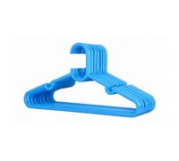 HOMESHOPA Children's Hanger, 10 Pack Blue Plastic Kids Hangers for Clothes, Ultra Thin Space Saving Nonslip Tubular Baby Hangers, Sturdy & Durable Infant Toddler Coat Hangers