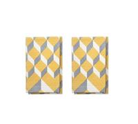 HOMESHOPA Eco Dish Drying Mat, 4 Pack Yellow Highly Absorbent Kitchen Towel, Anti-Bacterial Countertop Drying Mat Tabletop, Quick Drying, Cutlery Drainer for Sink Rack Pad Soft Wiping Rag